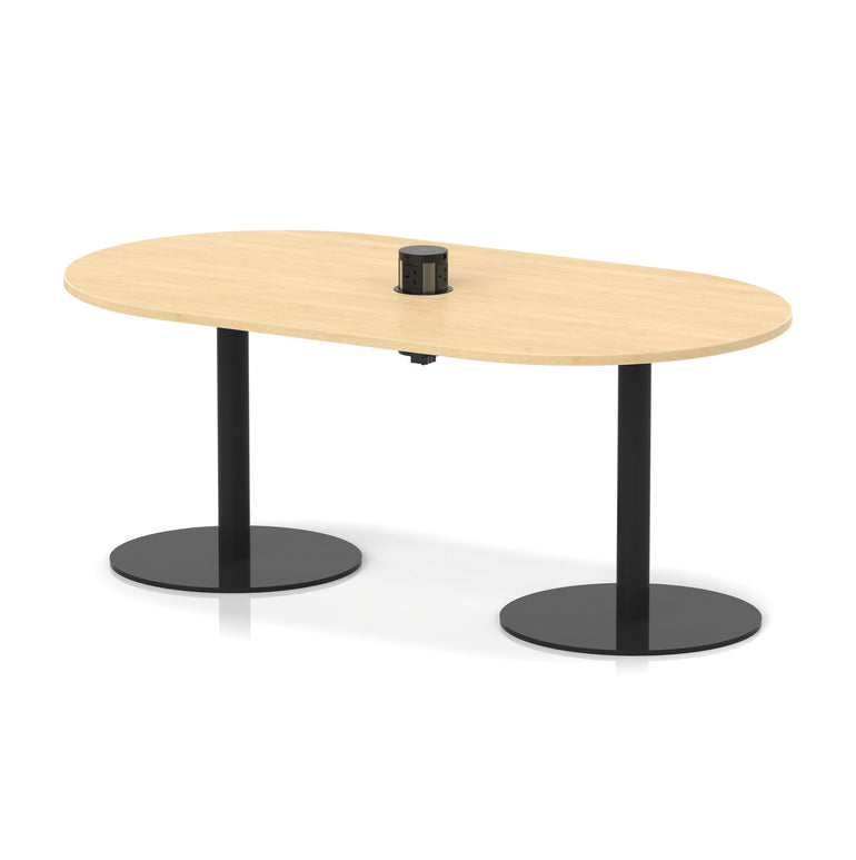 Italia Volta Poseur Boardroom Table With Pop-up Power Module