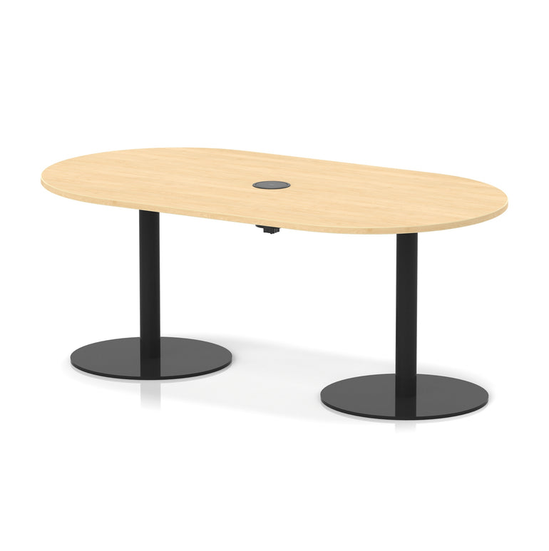 Italia Volta Poseur Boardroom Table With Pop-up Power Module