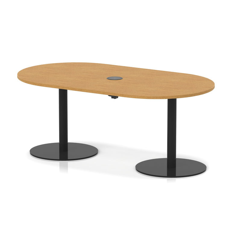 Italia Volta Poseur Boardroom Table With Pop-up Power Module