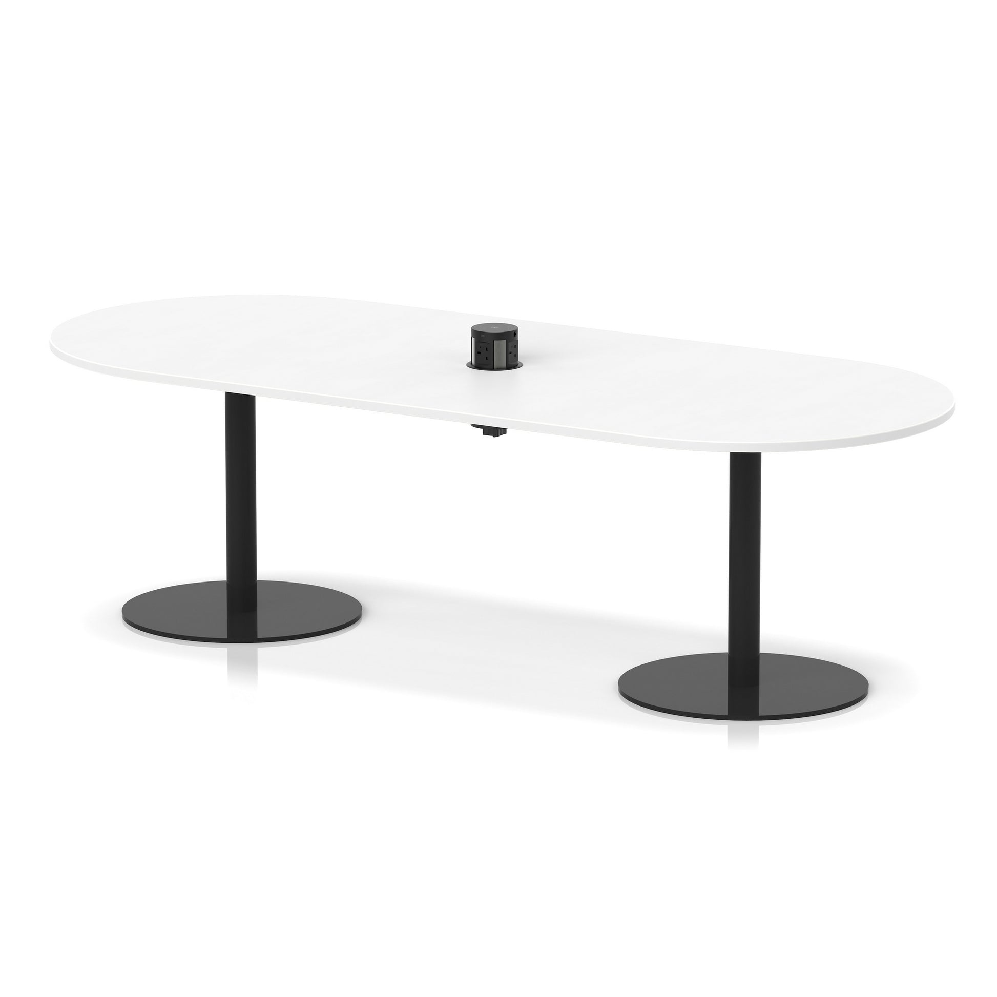 Italia Volta Poseur Boardroom Table With Pop-up Power Module