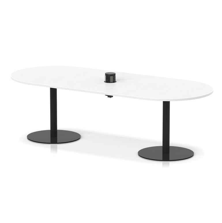 Italia Volta Poseur Boardroom Table With Pop-up Power Module