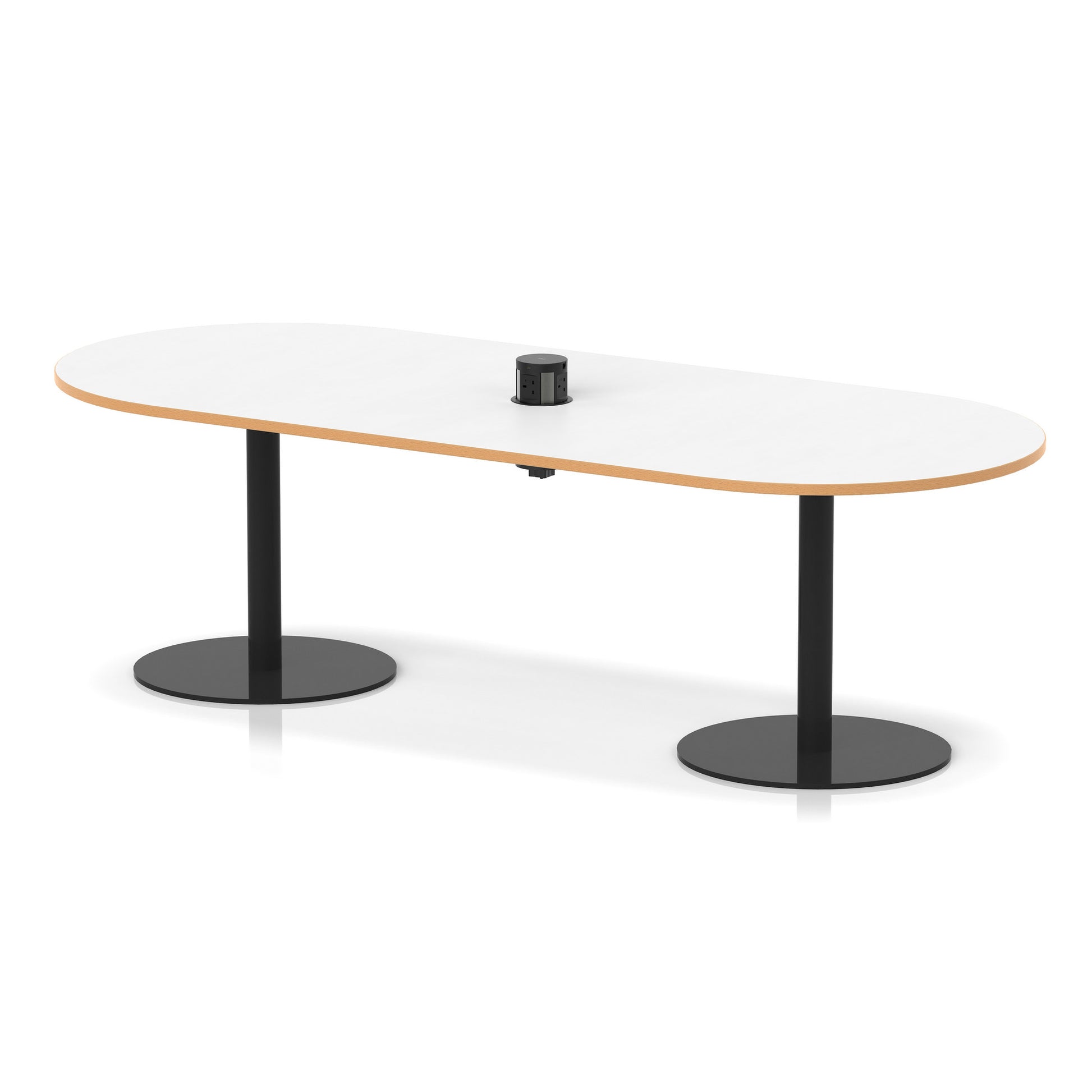 Italia Volta Poseur Boardroom Table With Pop-up Power Module
