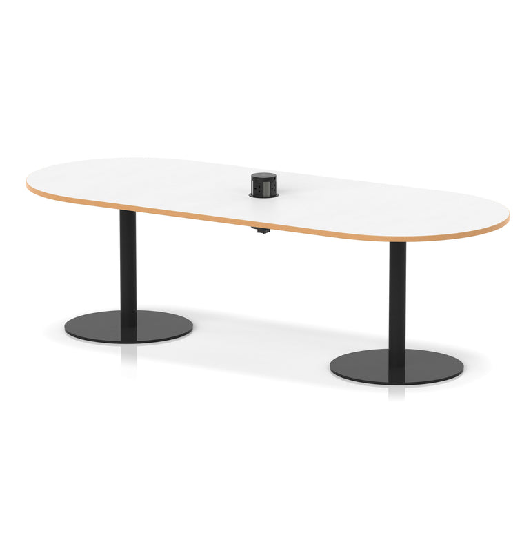 Italia Volta Poseur Boardroom Table With Pop-up Power Module