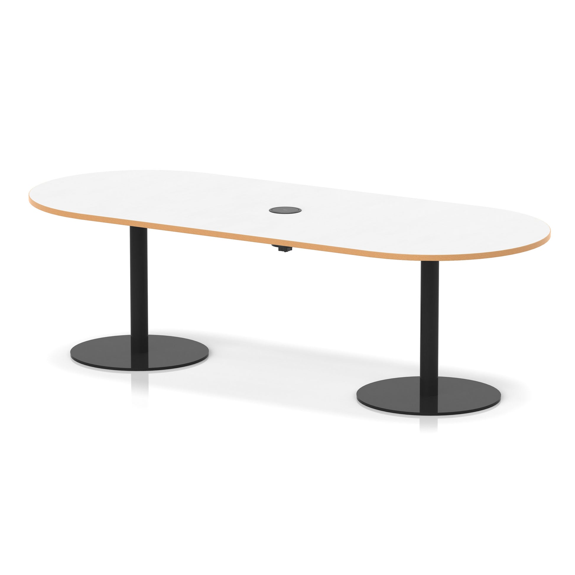 Italia Volta Poseur Boardroom Table With Pop-up Power Module