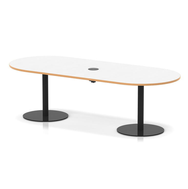 Italia Volta Poseur Boardroom Table With Pop-up Power Module