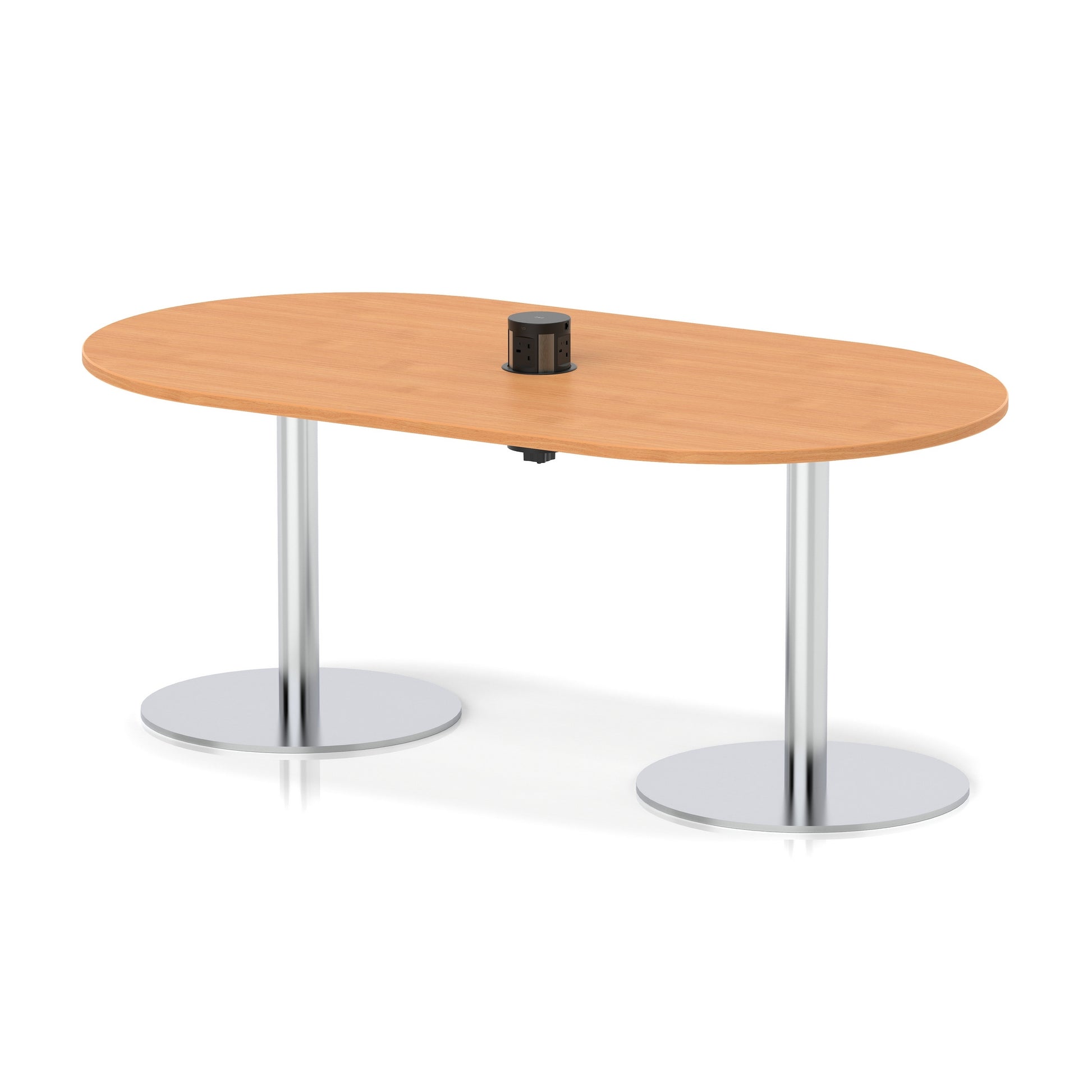 Italia Volta Poseur Boardroom Table With Pop-up Power Module