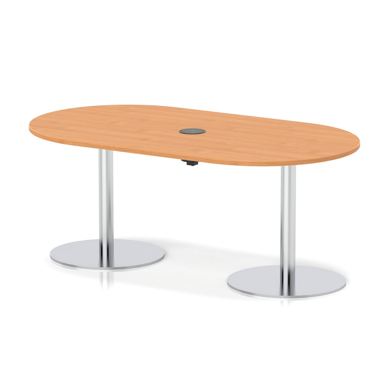 Italia Volta Poseur Boardroom Table With Pop-up Power Module