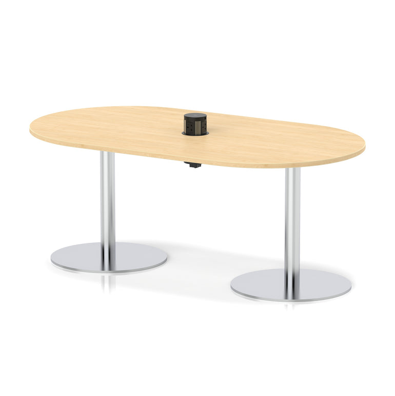 Italia Volta Poseur Boardroom Table With Pop-up Power Module