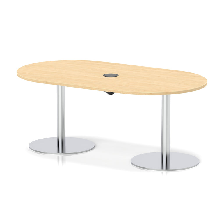 Italia Volta Poseur Boardroom Table With Pop-up Power Module