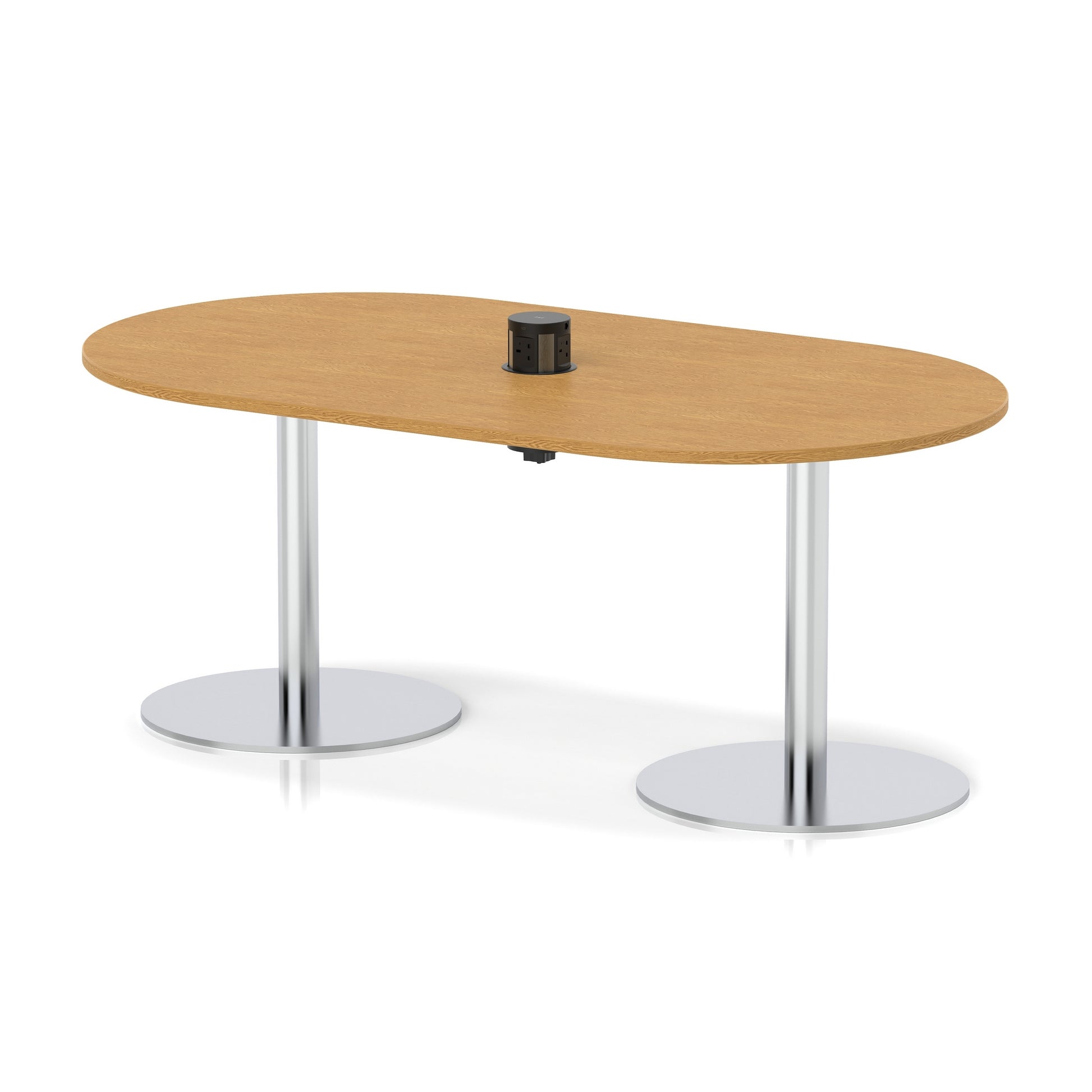 Italia Volta Poseur Boardroom Table With Pop-up Power Module
