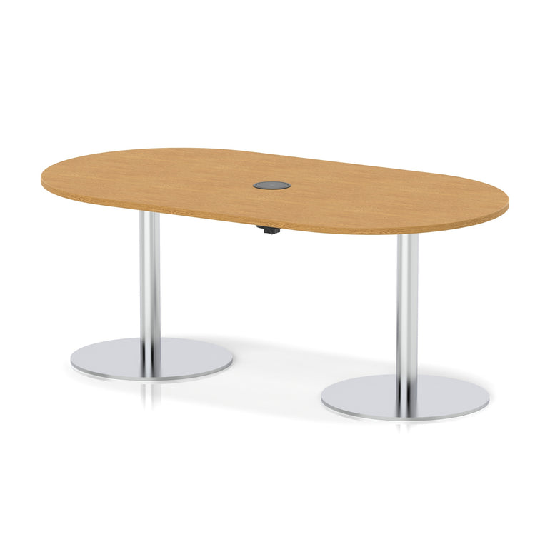 Italia Volta Poseur Boardroom Table With Pop-up Power Module