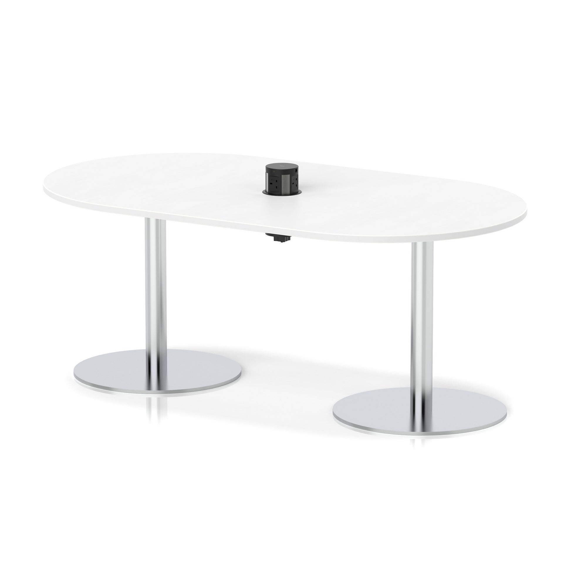 Italia Volta Poseur Boardroom Table With Pop-up Power Module