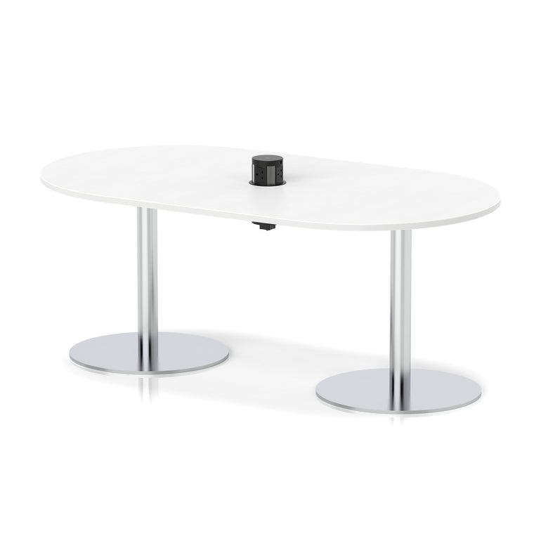 Italia Volta Poseur Boardroom Table With Pop-up Power Module
