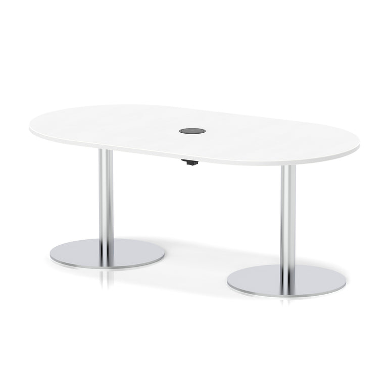 Italia Volta Poseur Boardroom Table With Pop-up Power Module