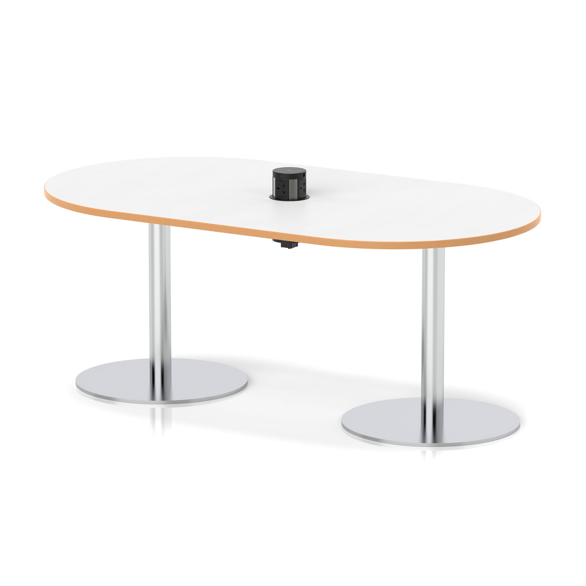 Italia Volta Poseur Boardroom Table With Pop-up Power Module