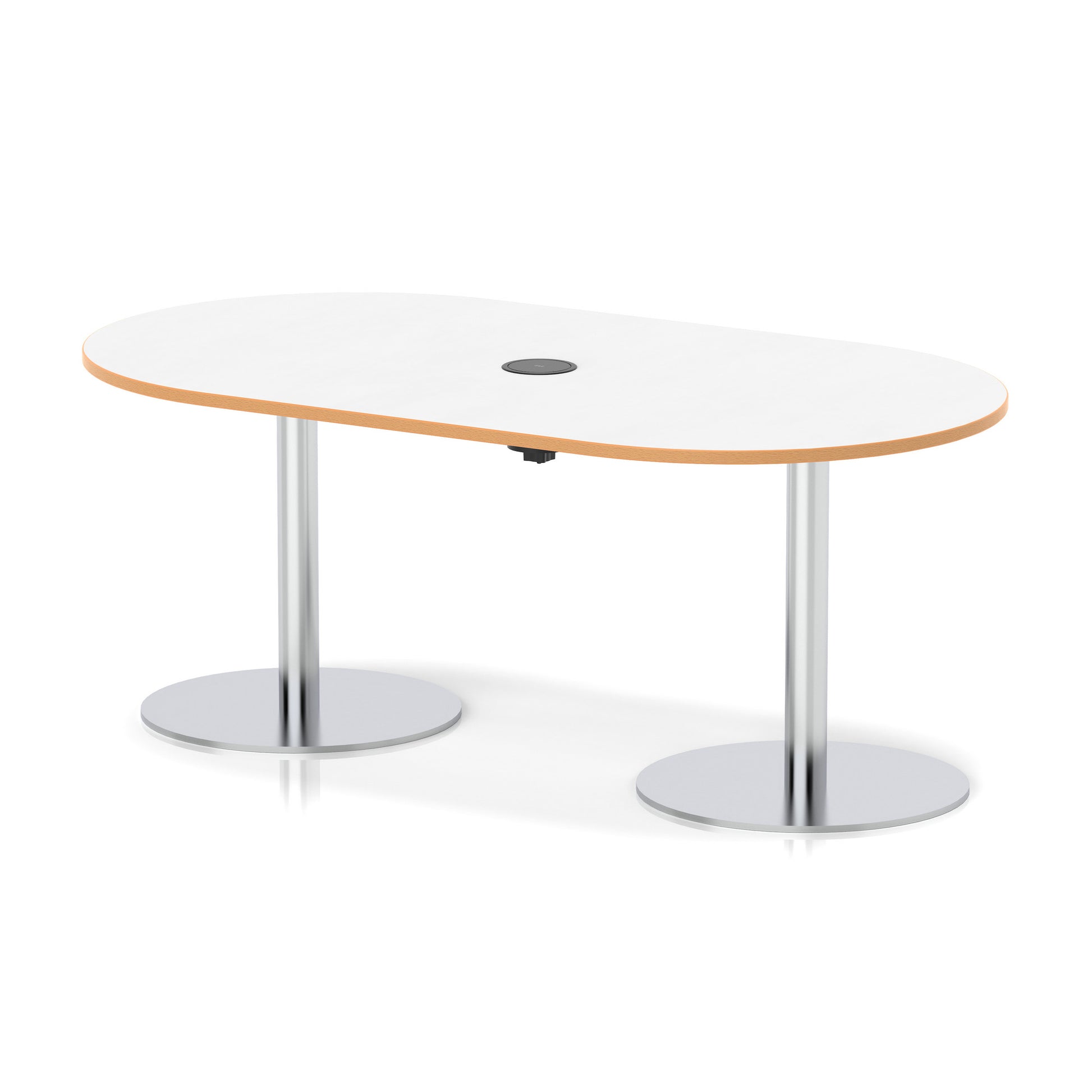 Italia Volta Poseur Boardroom Table With Pop-up Power Module