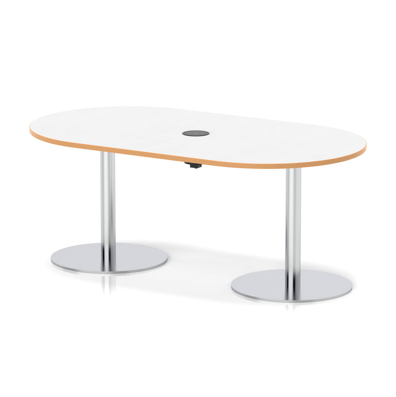 Italia Volta Poseur Boardroom Table With Pop-up Power Module