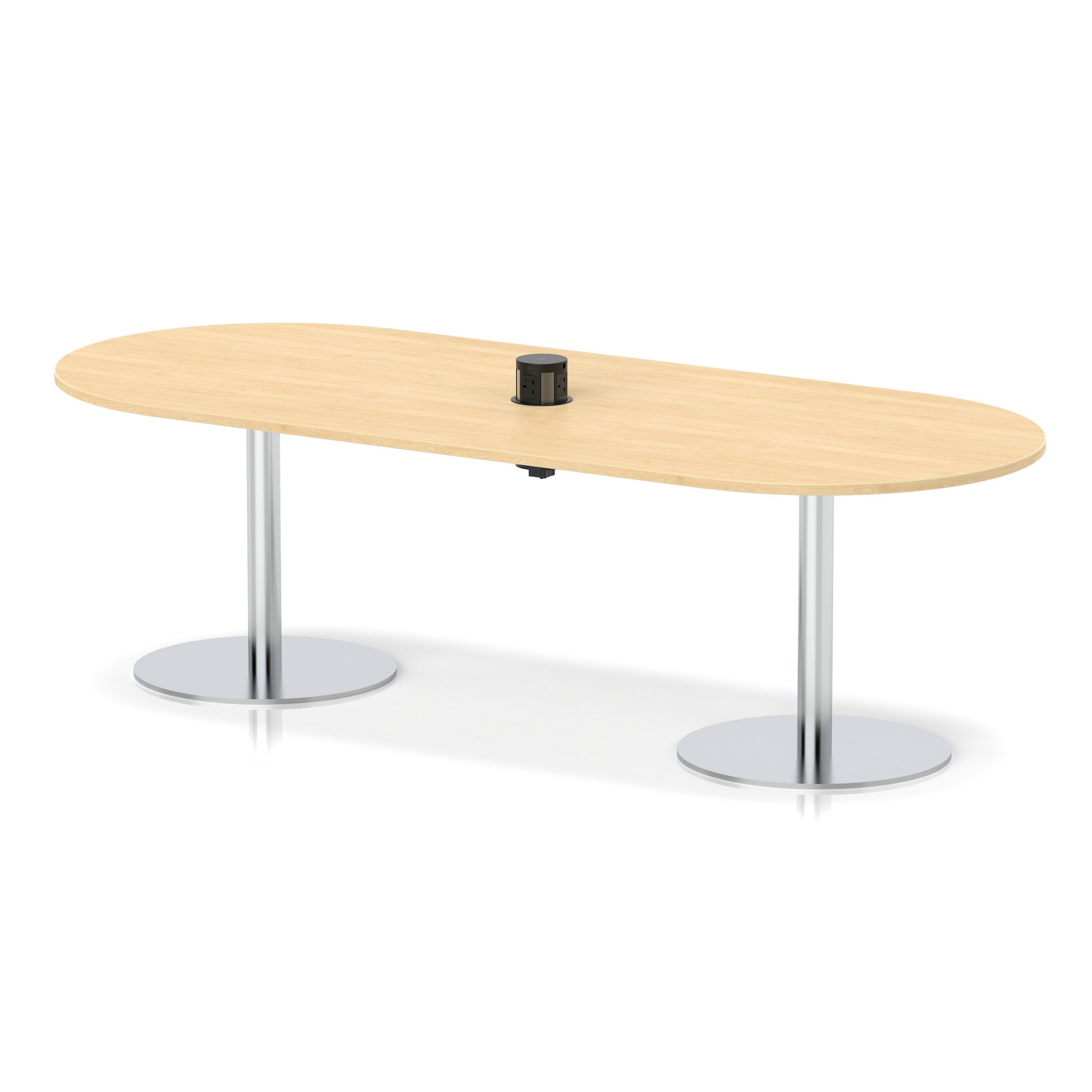 Italia Volta Poseur Boardroom Table With Pop-up Power Module