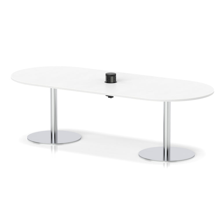 Italia Volta Poseur Boardroom Table With Pop-up Power Module