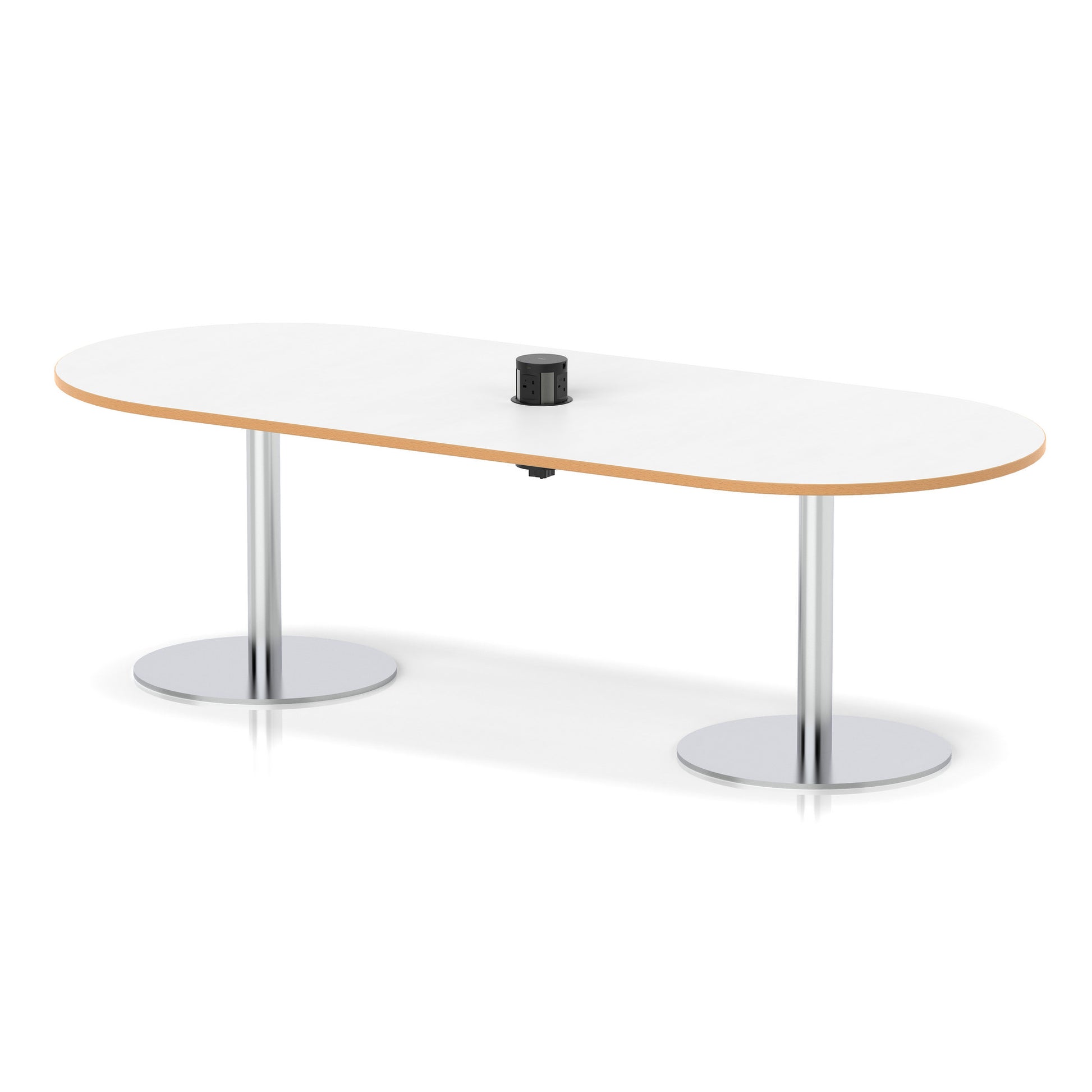 Italia Volta Poseur Boardroom Table With Pop-up Power Module