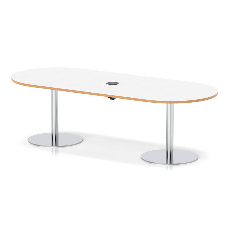 Italia Volta Poseur Boardroom Table With Pop-up Power Module