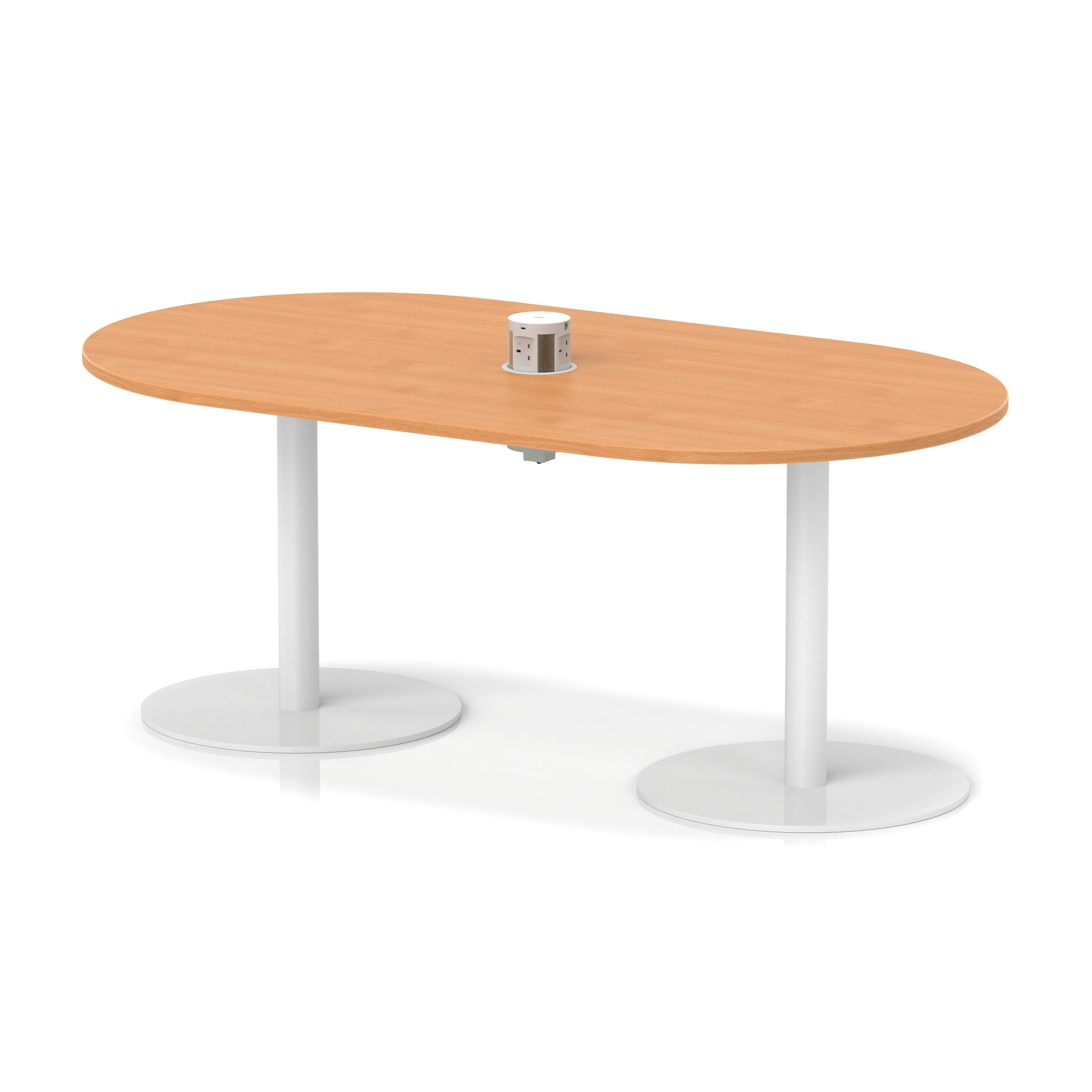 Italia Volta Poseur Boardroom Table With Pop-up Power Module