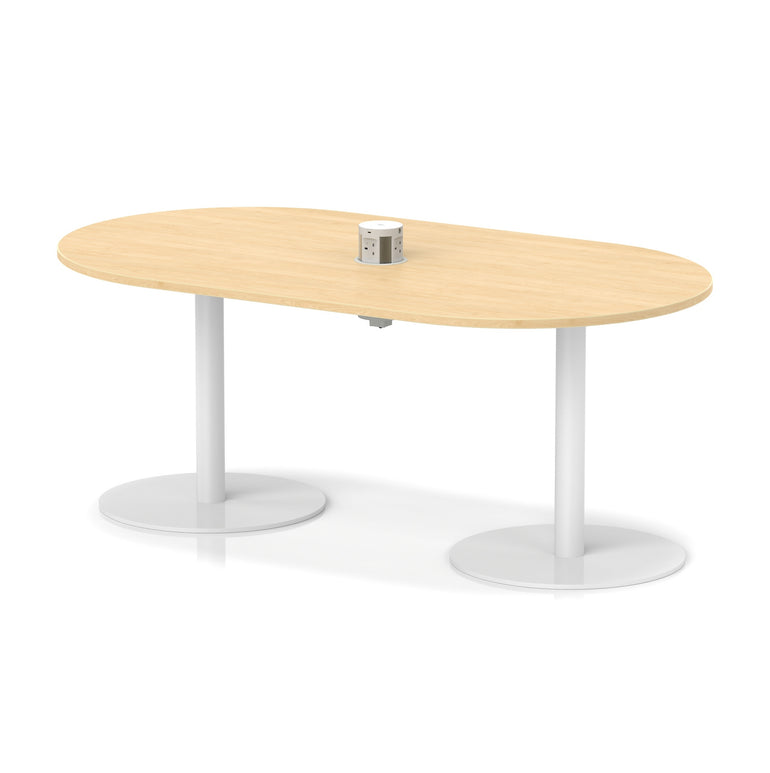 Italia Volta Poseur Boardroom Table With Pop-up Power Module