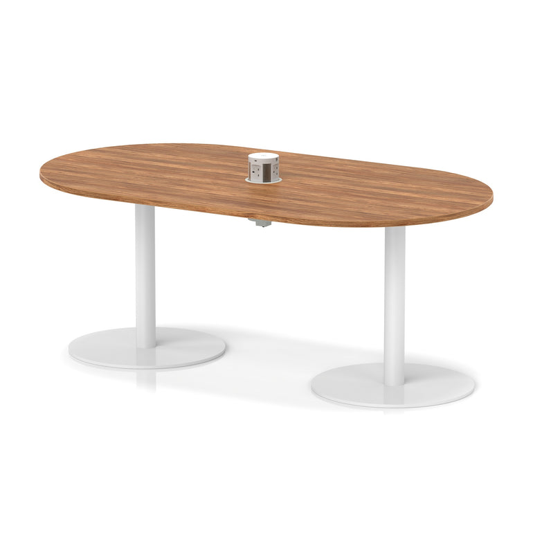Italia Volta Poseur Boardroom Table With Pop-up Power Module