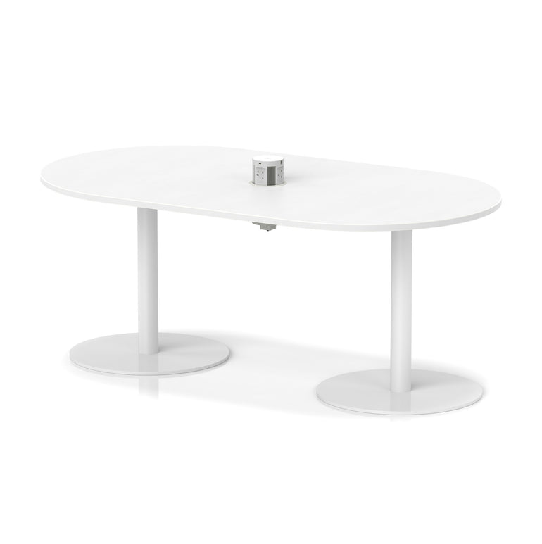 Italia Volta Poseur Boardroom Table With Pop-up Power Module