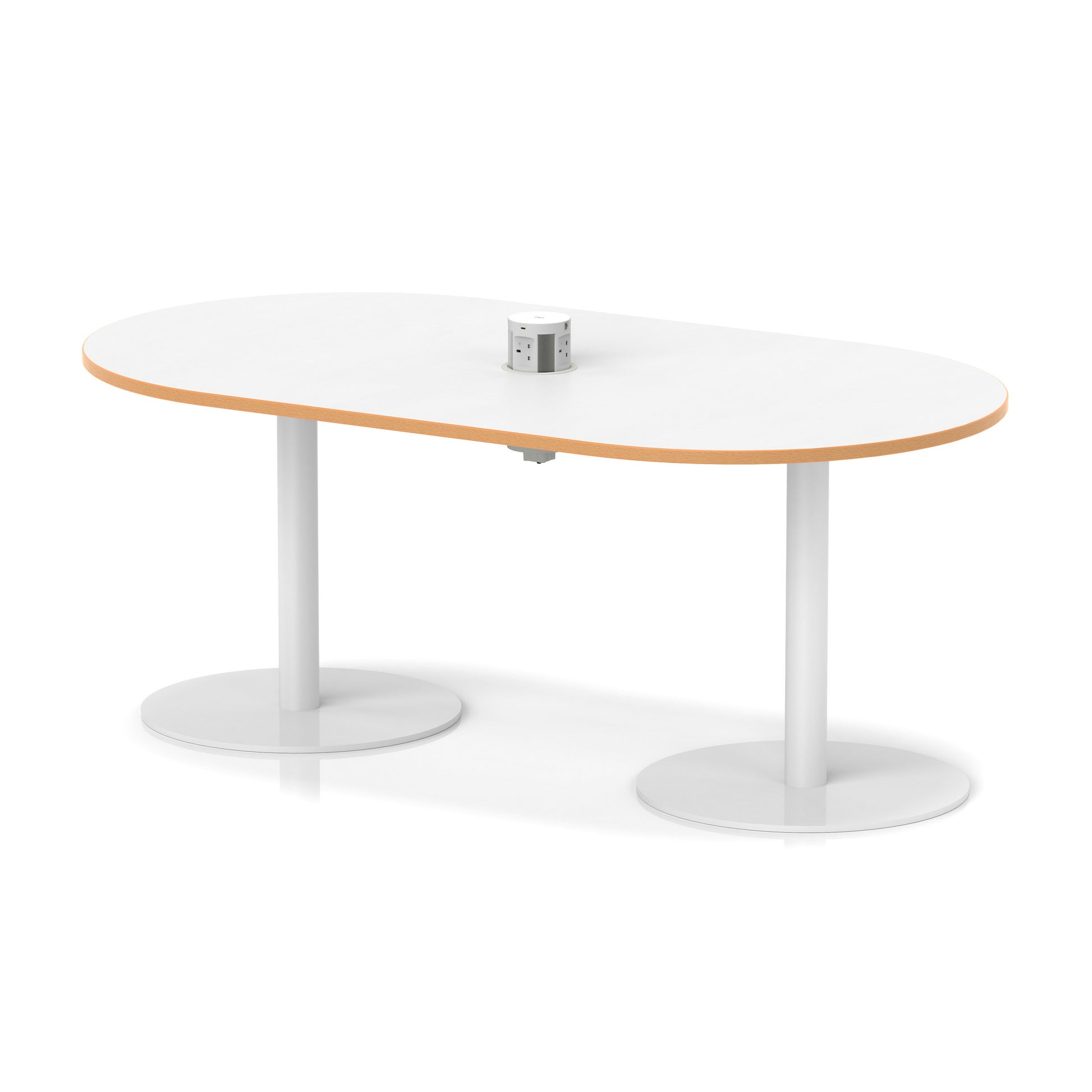 Italia Volta Poseur Boardroom Table With Pop-up Power Module