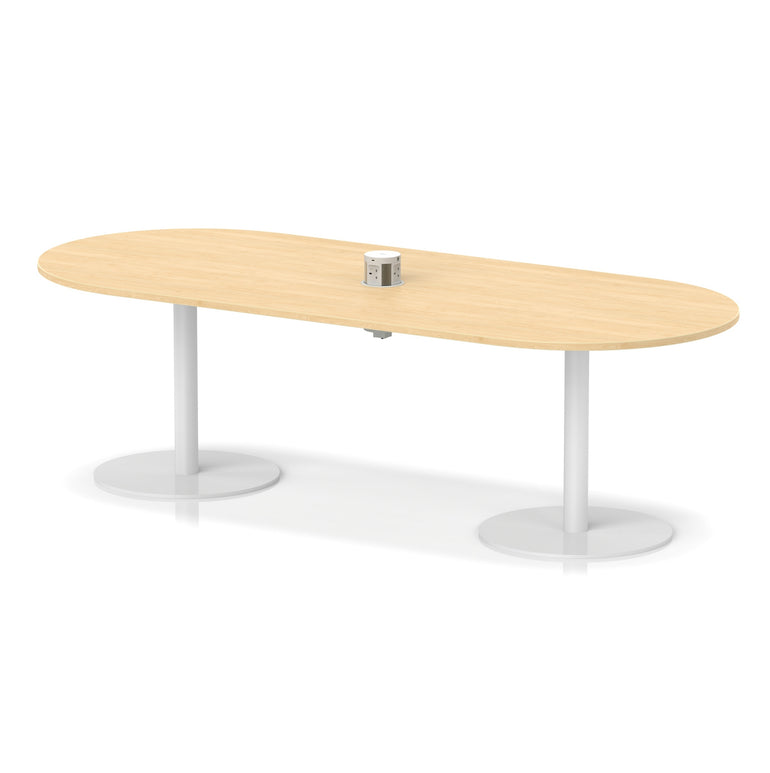 Italia Volta Poseur Boardroom Table With Pop-up Power Module
