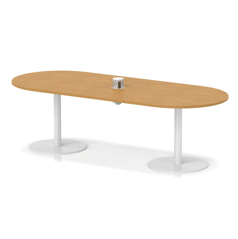 Italia Volta Poseur Boardroom Table With Pop-up Power Module