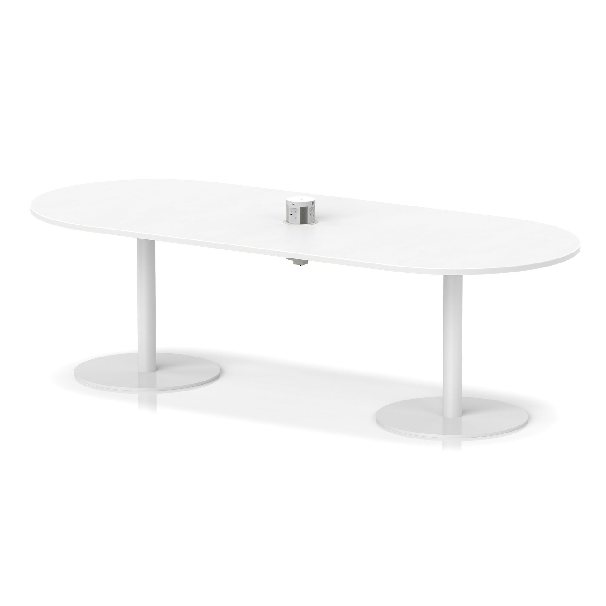 Italia Volta Poseur Boardroom Table With Pop-up Power Module