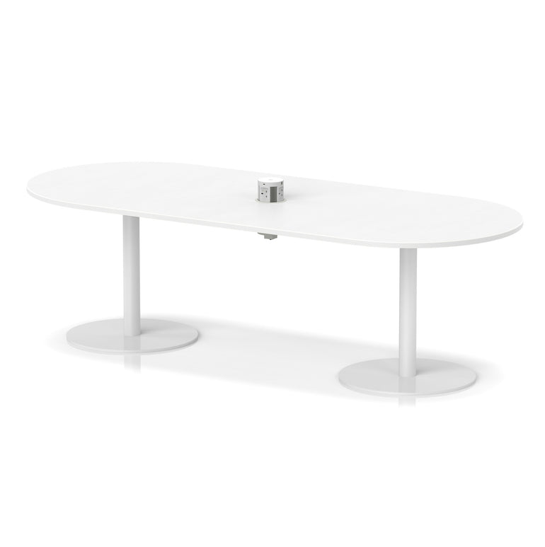 Italia Volta Poseur Boardroom Table With Pop-up Power Module