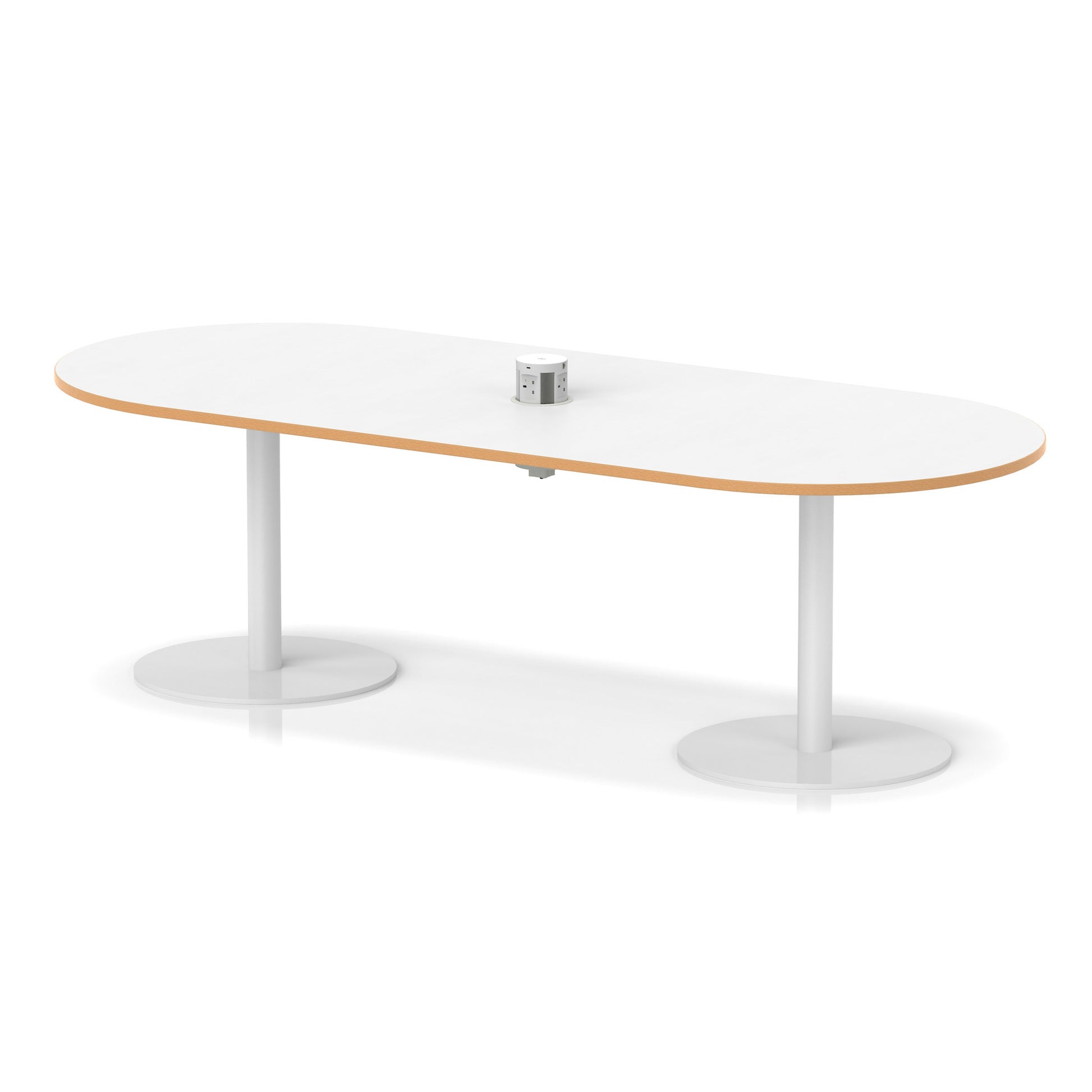 Italia Volta Poseur Boardroom Table With Pop-up Power Module