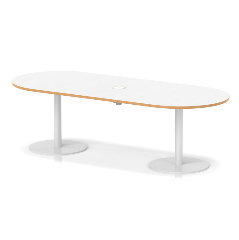 Italia Volta Poseur Boardroom Table With Pop-up Power Module