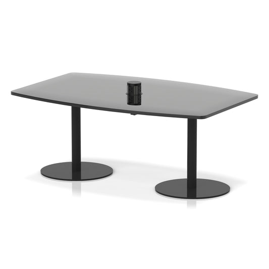 Italia Volta Poseur High Gloss Table With Pop-up Power Module