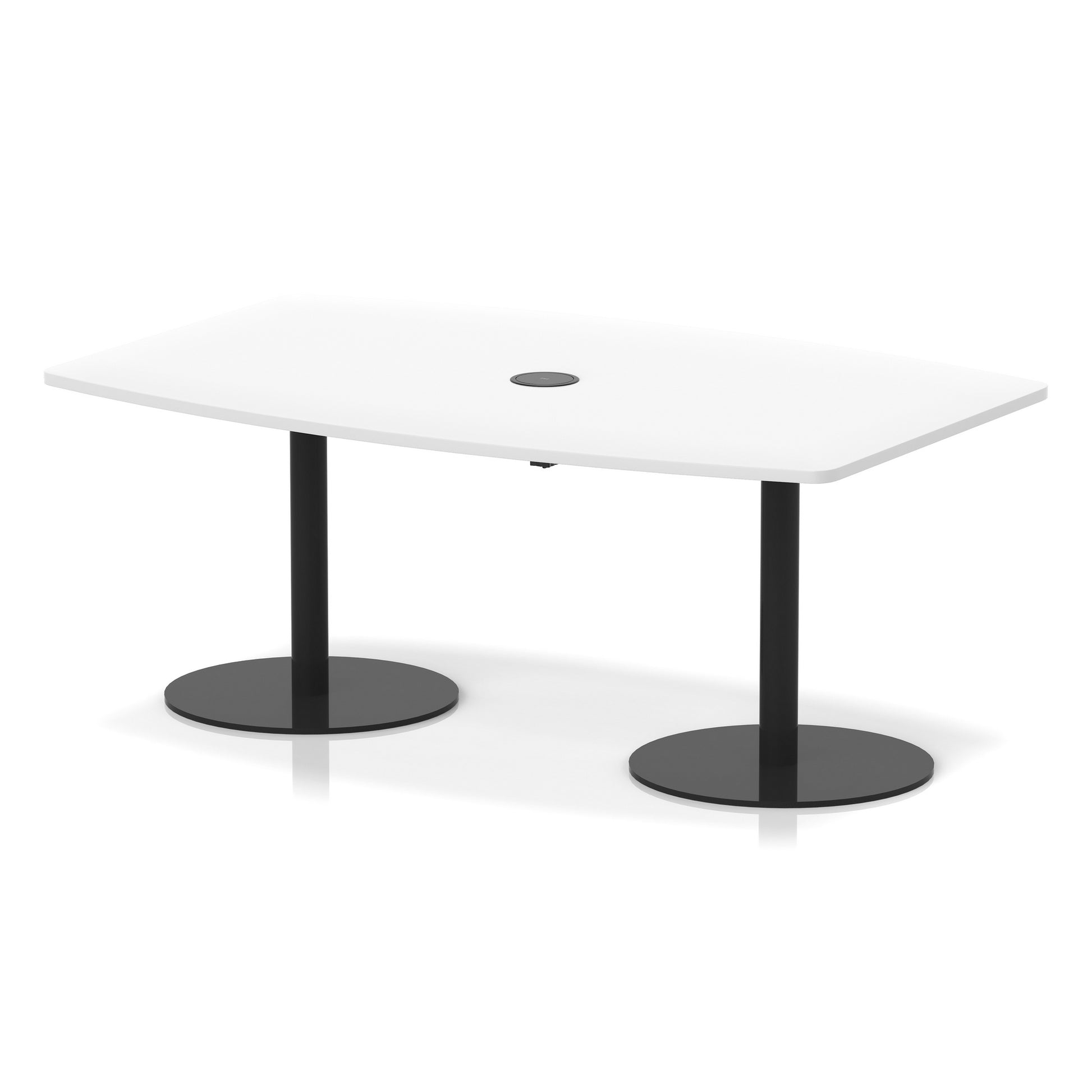 Italia Volta Poseur High Gloss Table With Pop-up Power Module