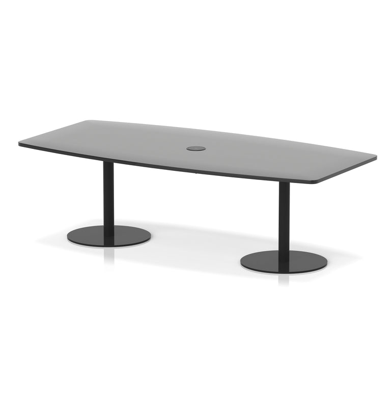 Italia Volta Poseur High Gloss Table With Pop-up Power Module