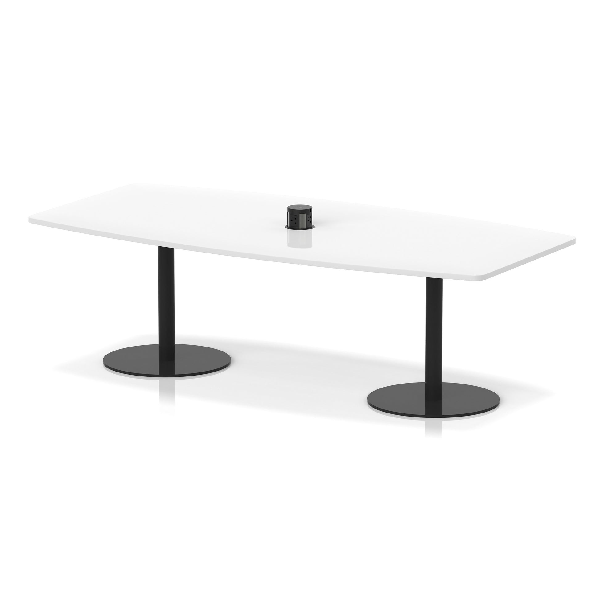 Italia Volta Poseur High Gloss Table With Pop-up Power Module