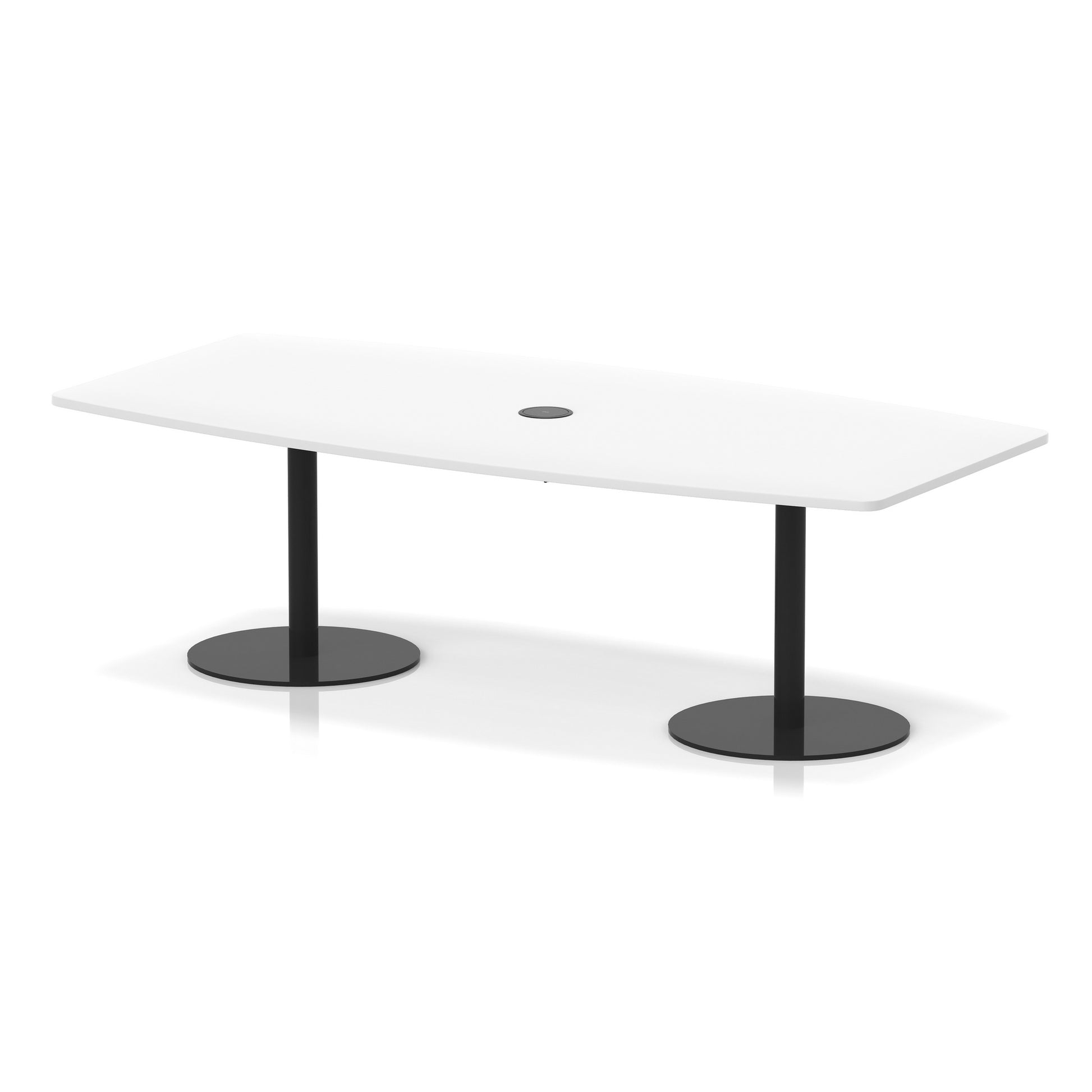 Italia Volta Poseur High Gloss Table With Pop-up Power Module