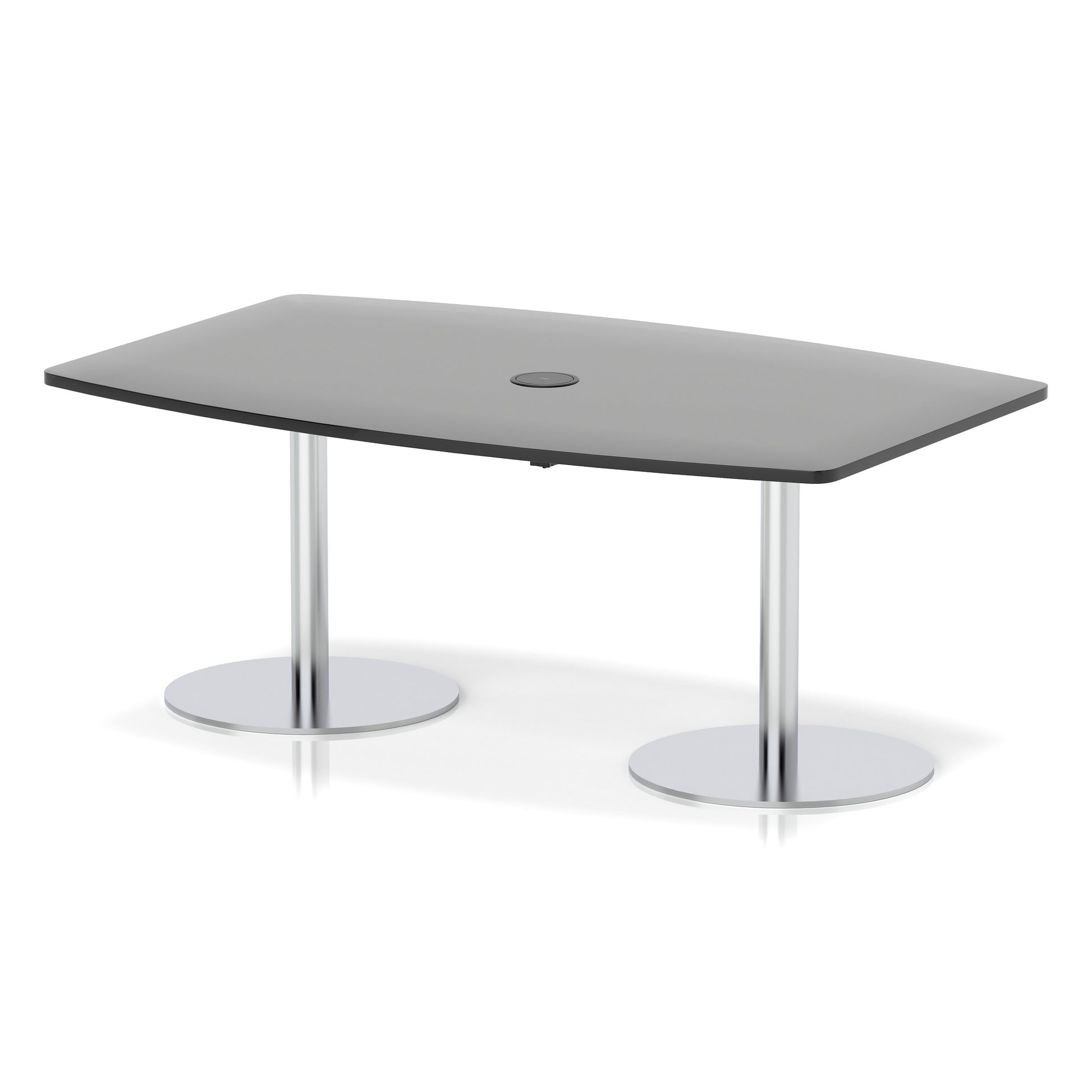 Italia Volta Poseur High Gloss Table With Pop-up Power Module