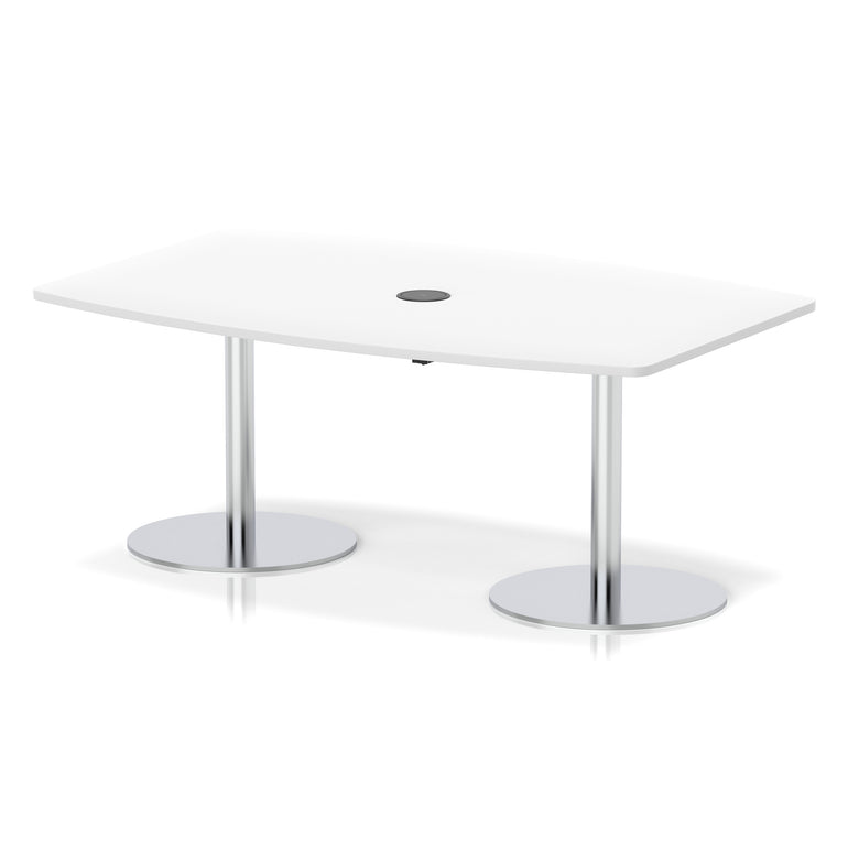 Italia Volta Poseur High Gloss Table With Pop-up Power Module