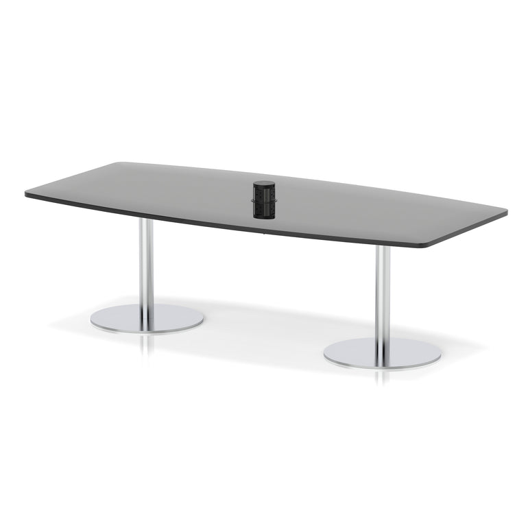 Italia Volta Poseur High Gloss Table With Pop-up Power Module