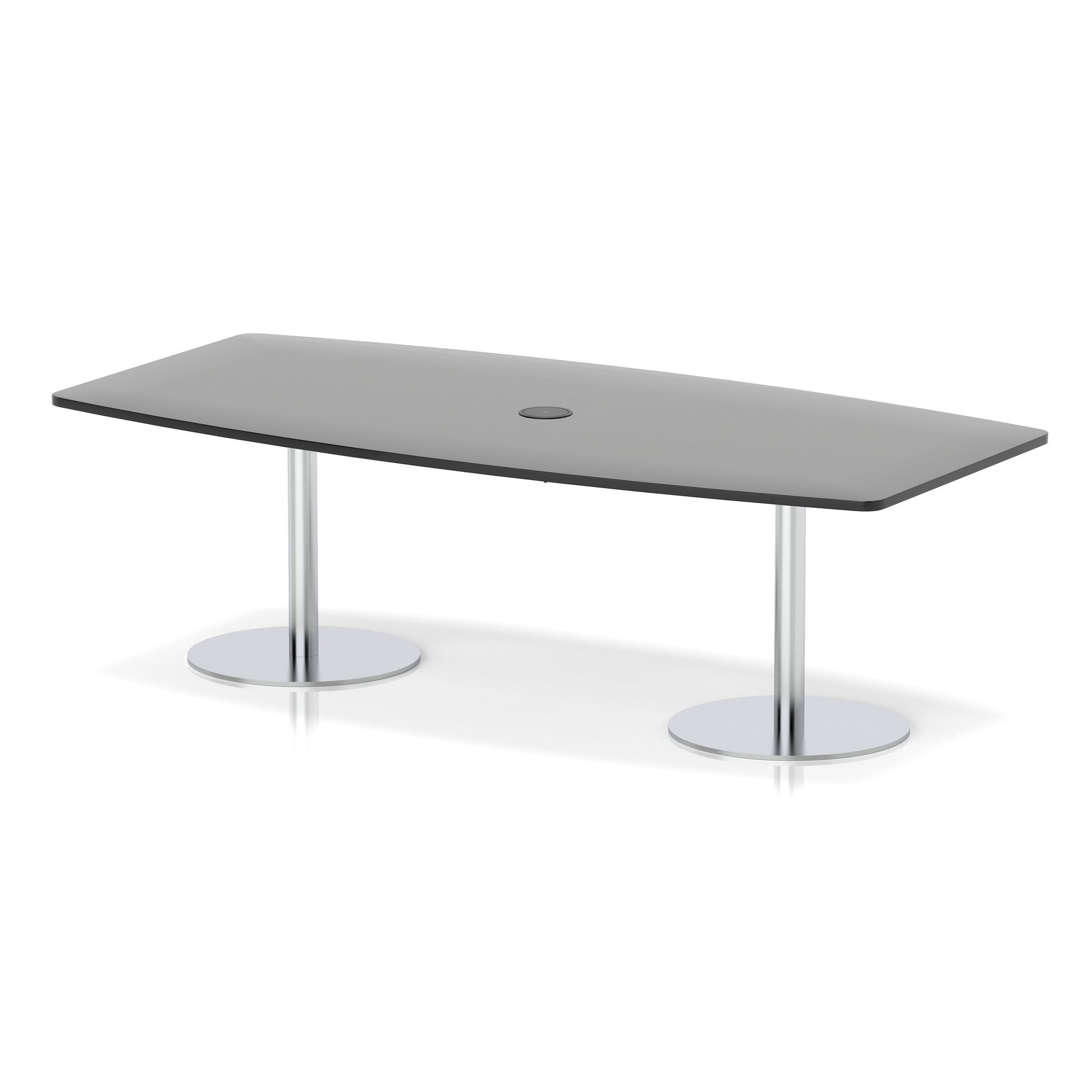 Italia Volta Poseur High Gloss Table With Pop-up Power Module