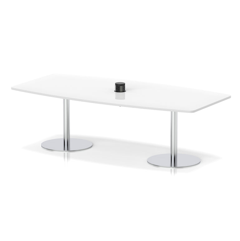 Italia Volta Poseur High Gloss Table With Pop-up Power Module