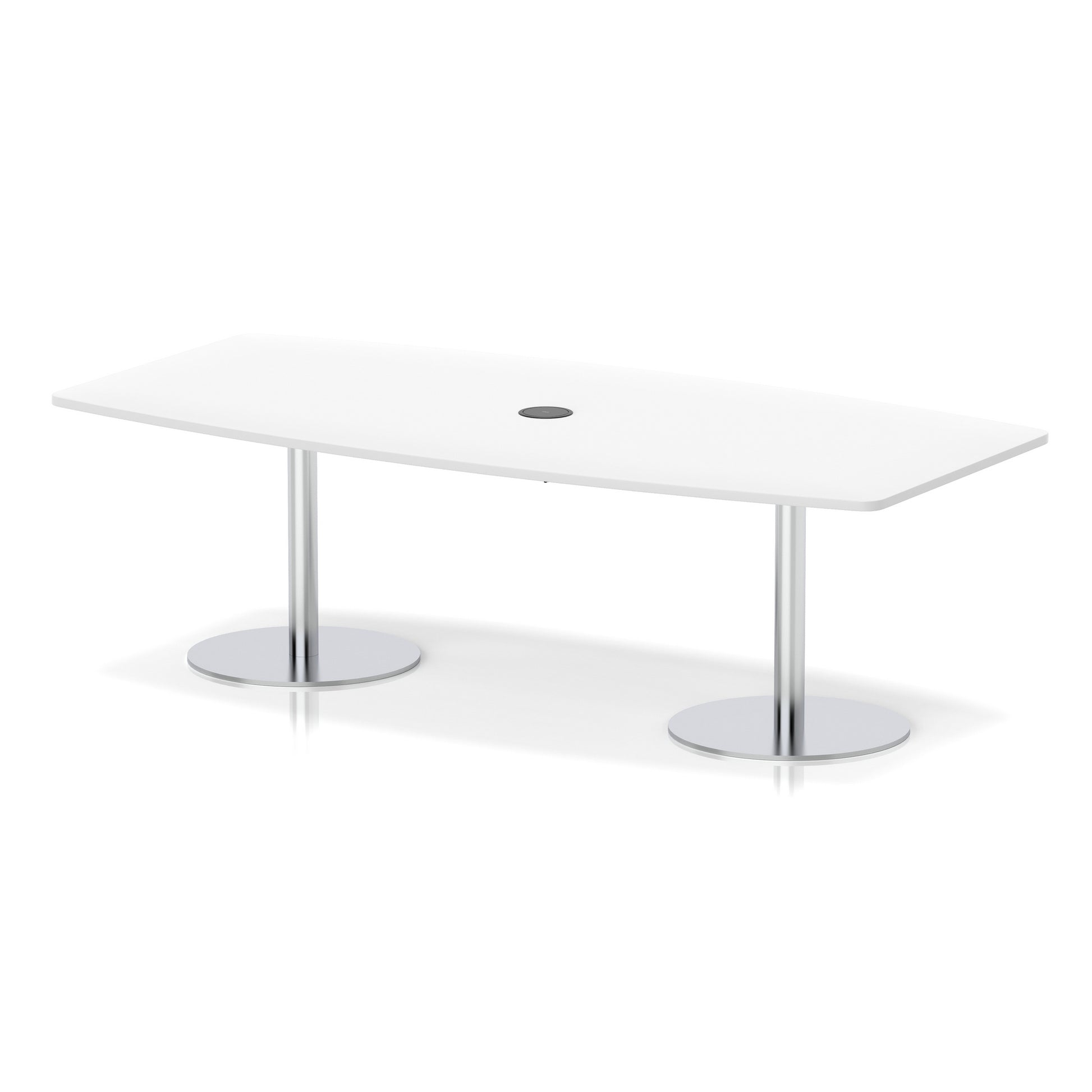 Italia Volta Poseur High Gloss Table With Pop-up Power Module