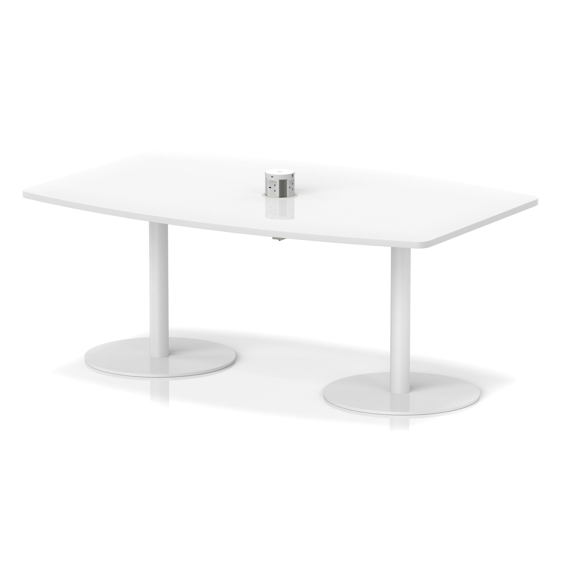 Italia Volta Poseur High Gloss Table With Pop-up Power Module