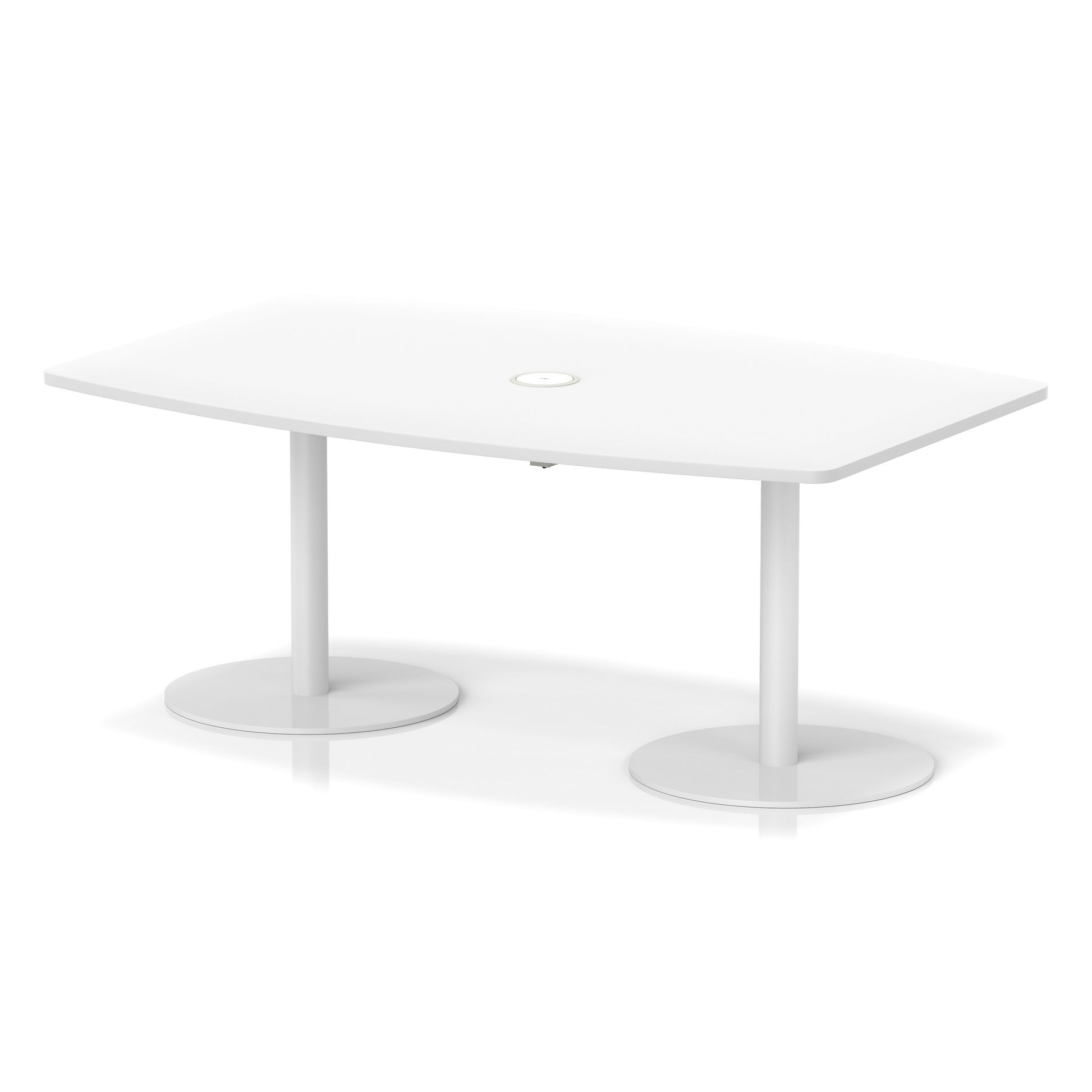 Italia Volta Poseur High Gloss Table With Pop-up Power Module