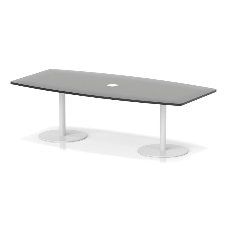 Italia Volta Poseur High Gloss Table With Pop-up Power Module